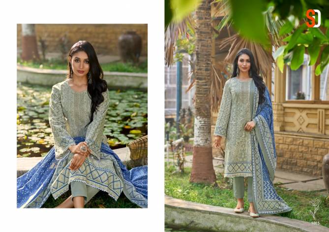 Bin Saeed Lawn Vol 6 By Shraddha Cotton Pakistani Suits Wholesale Exporters In India